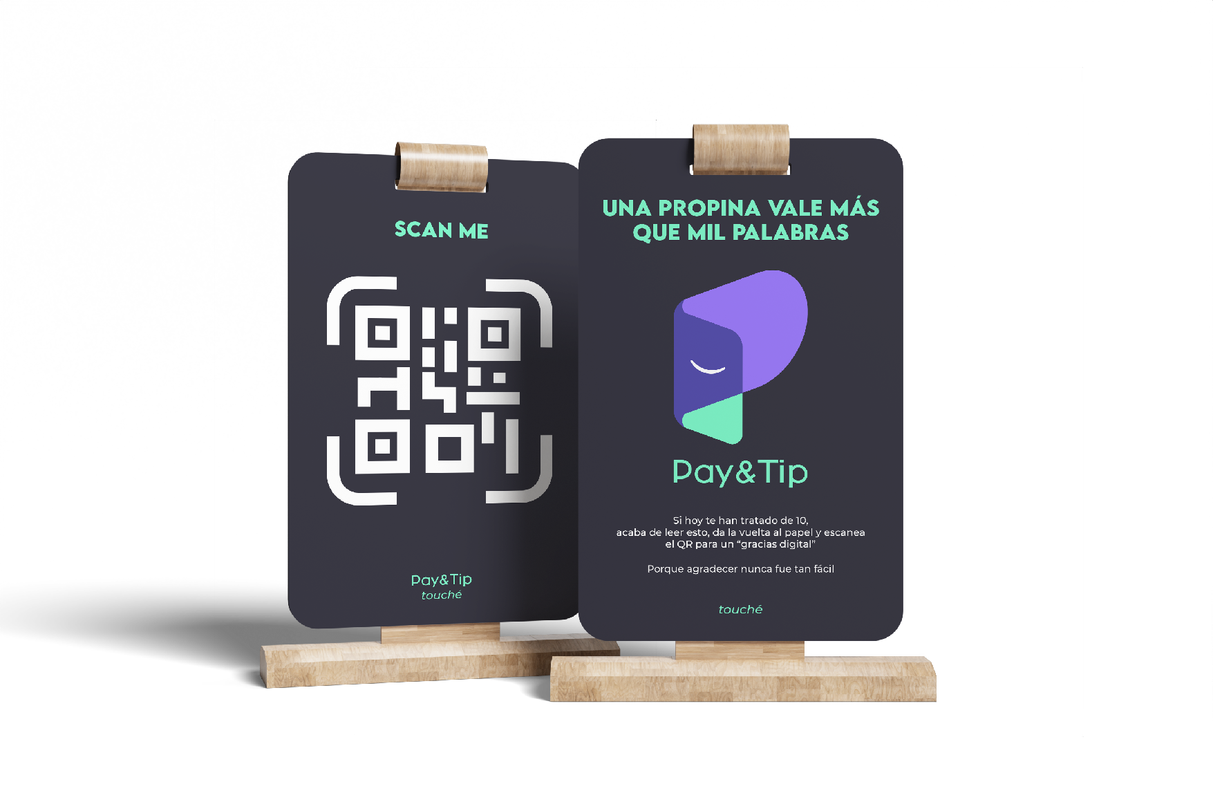Aplicación de marca y campaña de PAY&TIP 1